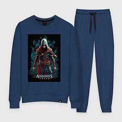 Костюм хлопковый женский Assassins creed старый стиль, цвет: тёмно-синий