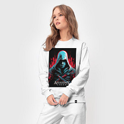 Костюм хлопковый женский Assassins creed классика, цвет: белый — фото 2