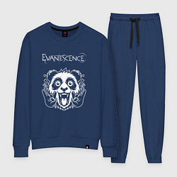 Костюм хлопковый женский Evanescence rock panda, цвет: тёмно-синий