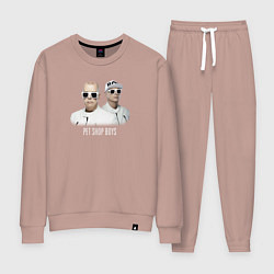Костюм хлопковый женский Pet Shop Boys - A Band, цвет: пыльно-розовый