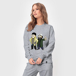 Костюм хлопковый женский Vault Jay and silent Bob, цвет: меланж — фото 2