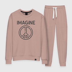 Костюм хлопковый женский Peace imagine, цвет: пыльно-розовый