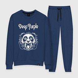 Костюм хлопковый женский Deep Purple rock panda, цвет: тёмно-синий