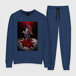 Костюм хлопковый женский Re:Zero Субару Нацуки, цвет: тёмно-синий