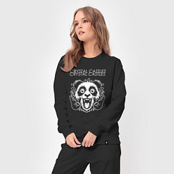 Костюм хлопковый женский Crystal Castles rock panda, цвет: черный — фото 2