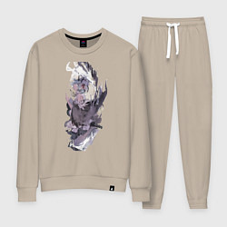 Костюм хлопковый женский Re:Zero Рем горничная, цвет: миндальный