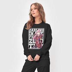 Костюм хлопковый женский Darling in the FranXX zero, цвет: черный — фото 2