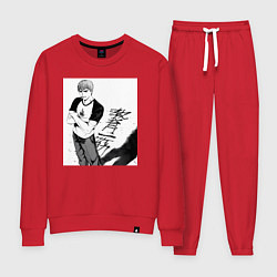 Костюм хлопковый женский Эйкити Онидзука учитель, цвет: красный