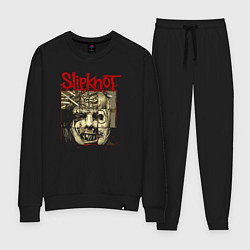 Костюм хлопковый женский Slipknot rock band, цвет: черный