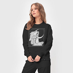 Костюм хлопковый женский Принцесса Сан, цвет: черный — фото 2