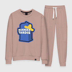 Костюм хлопковый женский Tardis buenas, цвет: пыльно-розовый