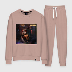 Костюм хлопковый женский Салон красоты - Скелеты в шкафу, цвет: пыльно-розовый