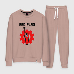 Костюм хлопковый женский Red Flag - Hammer, цвет: пыльно-розовый