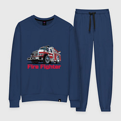 Костюм хлопковый женский Fire fighter, цвет: тёмно-синий