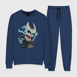 Костюм хлопковый женский Кафка Хибино чиби Кайдзю номер 8, цвет: тёмно-синий