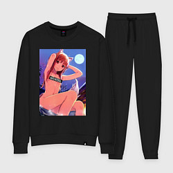 Костюм хлопковый женский Волчица и пряности Холо waifu, цвет: черный
