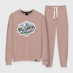 Костюм хлопковый женский Турнир по бильярду, цвет: пыльно-розовый