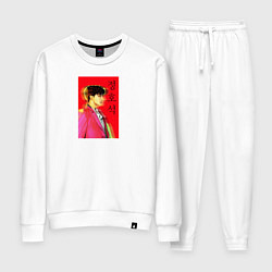 Костюм хлопковый женский Чон Джонгук, цвет: белый