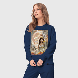 Костюм хлопковый женский Фемида богиня правосудия, цвет: тёмно-синий — фото 2