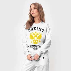 Костюм хлопковый женский Boxing Russia Team, цвет: белый — фото 2