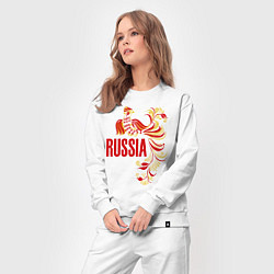 Костюм хлопковый женский Russia, цвет: белый — фото 2