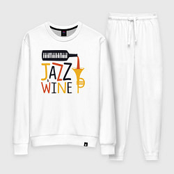 Костюм хлопковый женский Джаз и винишко, цвет: белый