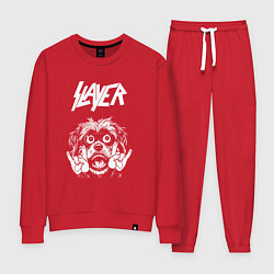 Костюм хлопковый женский Slayer rock dog, цвет: красный