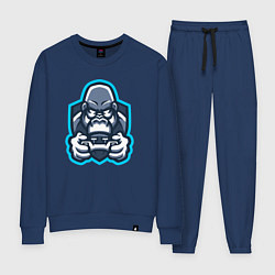 Костюм хлопковый женский Gamer monkey, цвет: тёмно-синий