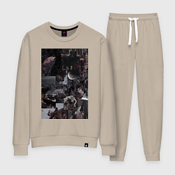 Женский костюм Волки коллаж