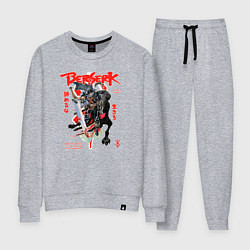 Костюм хлопковый женский Берсерк аниме арт, цвет: меланж