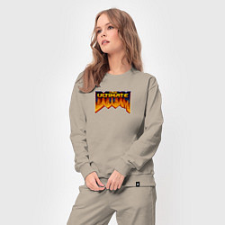 Костюм хлопковый женский Doom ultimate, цвет: миндальный — фото 2