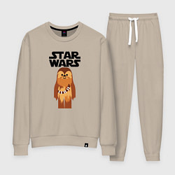 Костюм хлопковый женский Чубакка - Звездные войны, цвет: миндальный