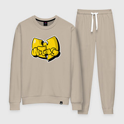 Костюм хлопковый женский Wu-Tang bubble, цвет: миндальный