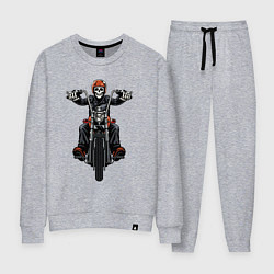 Костюм хлопковый женский Dead racer, цвет: меланж
