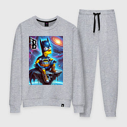 Костюм хлопковый женский Batbart - ai art fantasy, цвет: меланж