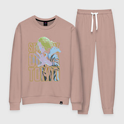 Костюм хлопковый женский Токийские мстители Мандзиро Сано неон, цвет: пыльно-розовый