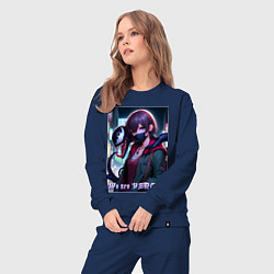 Костюм хлопковый женский We are Venom - meme, цвет: тёмно-синий — фото 2