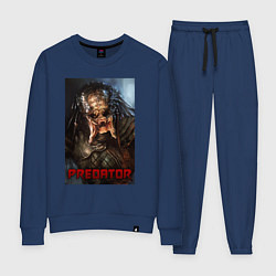 Костюм хлопковый женский Predator movie, цвет: тёмно-синий
