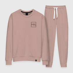Костюм хлопковый женский Mrs - Couple - парный товар, цвет: пыльно-розовый