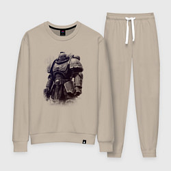 Костюм хлопковый женский Космодесантник после битвы, цвет: миндальный