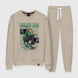 Костюм хлопковый женский Ван пис Kimura, цвет: миндальный