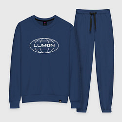 Костюм хлопковый женский Корпорация Lumon, цвет: тёмно-синий