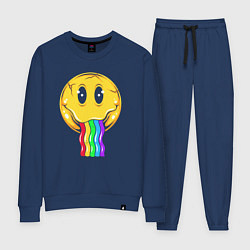 Костюм хлопковый женский Rainbow smile, цвет: тёмно-синий