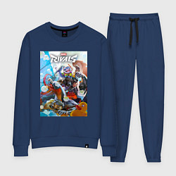 Костюм хлопковый женский Персонажи - Marvel rivals, цвет: тёмно-синий