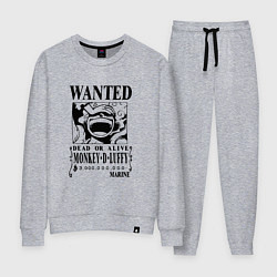 Костюм хлопковый женский Луффи - розыск, цвет: меланж