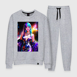 Костюм хлопковый женский Девушка поп идол, цвет: меланж