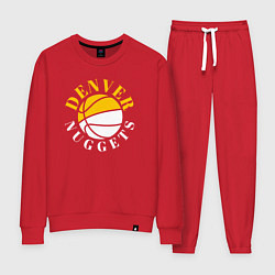 Костюм хлопковый женский Denver Nuggets sport, цвет: красный