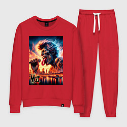 Костюм хлопковый женский Mick Jagger - legend, цвет: красный