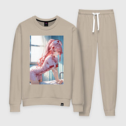 Костюм хлопковый женский Медсестричка позаботится о тебе, цвет: миндальный