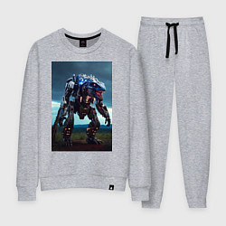 Костюм хлопковый женский Робот в стиле Horizon, цвет: меланж